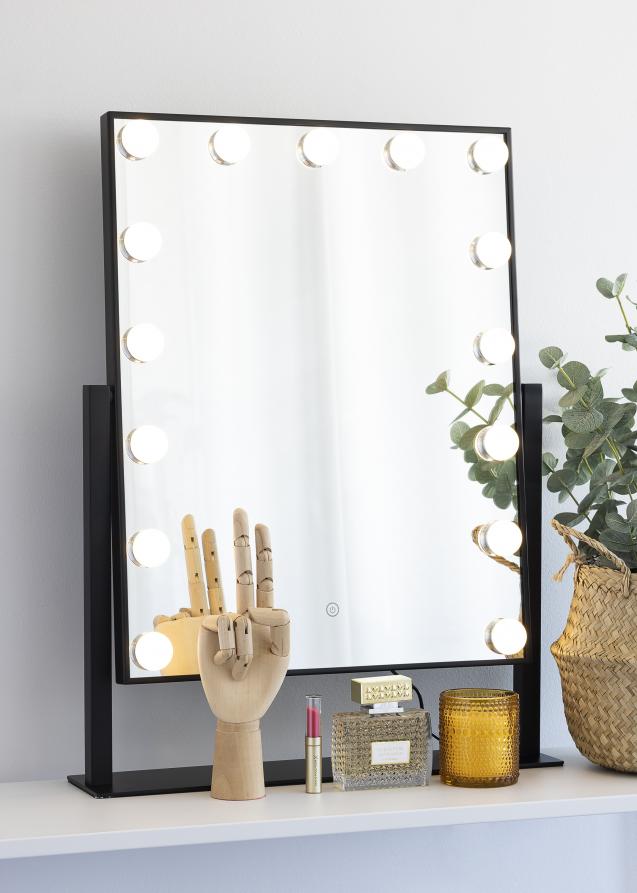 KAILA Makeupspejl VI Sort- 46x60 cm