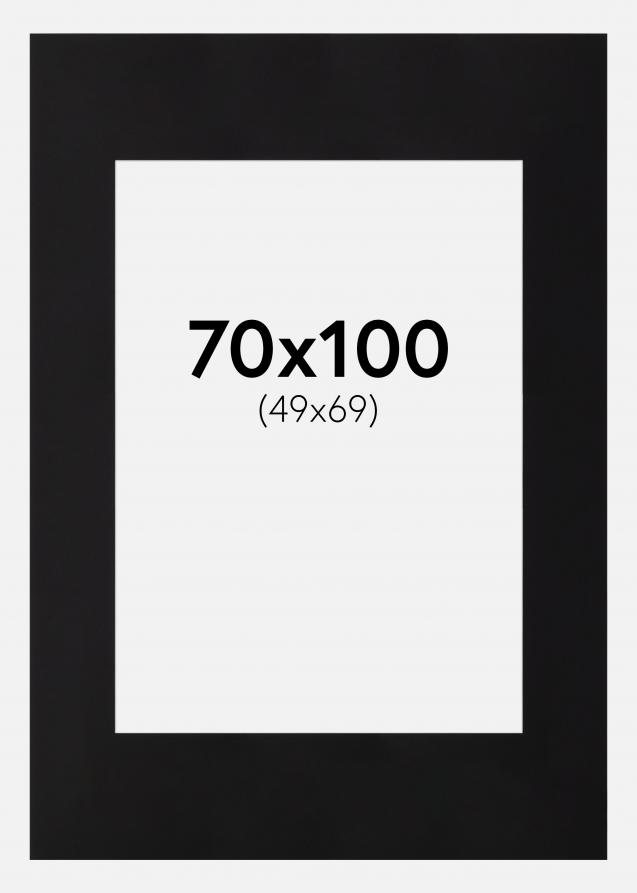 Passepartout Canson Sort (Hvid kerne) 70x100 cm (49x69)
