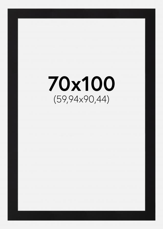 Passepartout Sort Standard (Hvid Kerne) 70x100 cm (59,94x90,44)