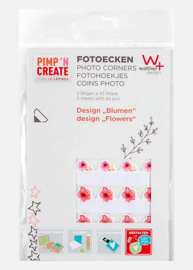 PAC Fotohjørner Flower - 84 STK