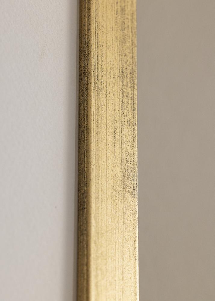 Ramme Stilren Guld 40x60 cm - Passepartout Hvid 32,9x48,3 cm (A3+)
