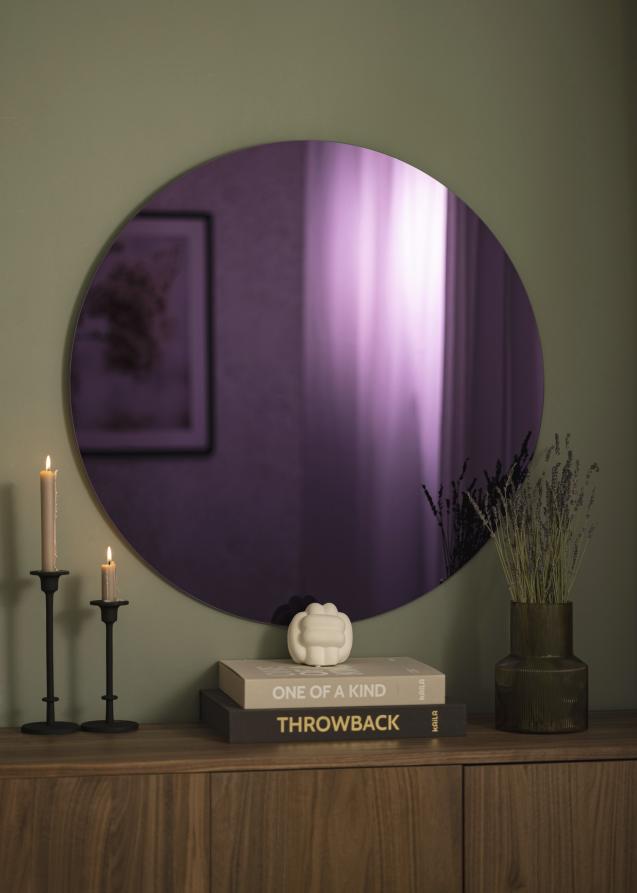 Spejl Purple 80 cm Ø