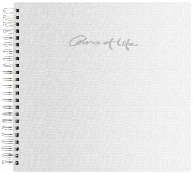 Colors of Life Hvid - 24x23 cm (24 hvide sider / 48 blade)