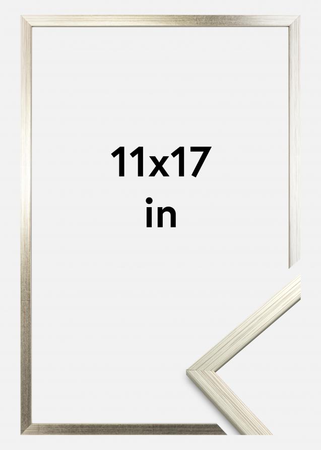Ramme Edsbyn Akrylglas Sølv 11x17 inches (27,94x43,18 cm)