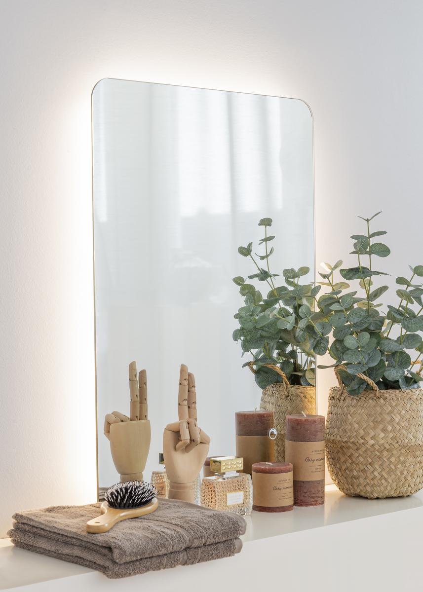 KAILA Spejl Soft Edges LED 50x70 cm