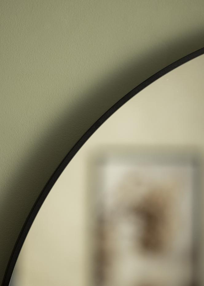 KAILA Round Mirror - Edge Black 90 cm 