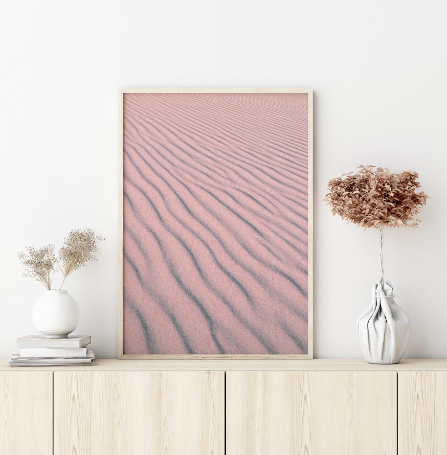Pink Sandy Waves Plakat