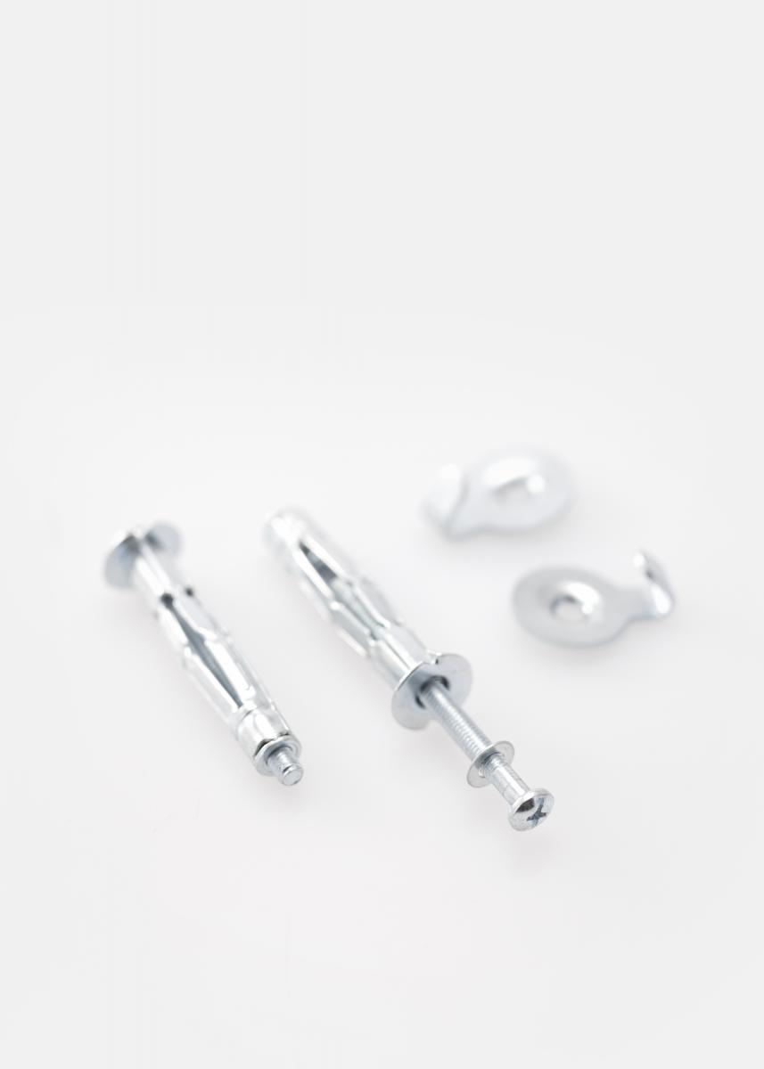 Skrue og plug til gipsvgge 5 mm - 2 pack