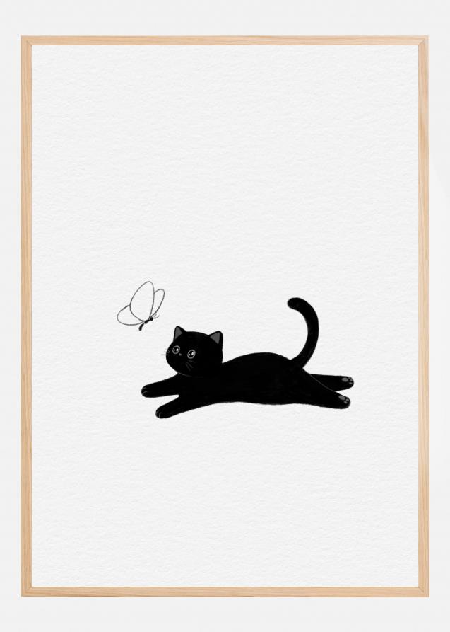 Cute Black Cat II Plakat