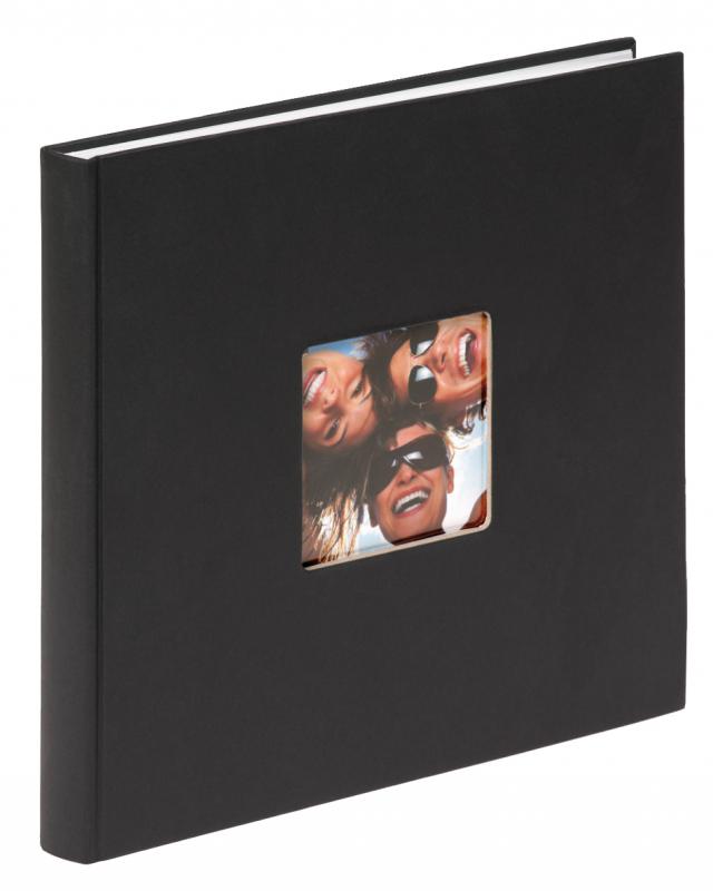 Fun Album Sort - 26x25 cm (40 Hvide sider / 20 blade)