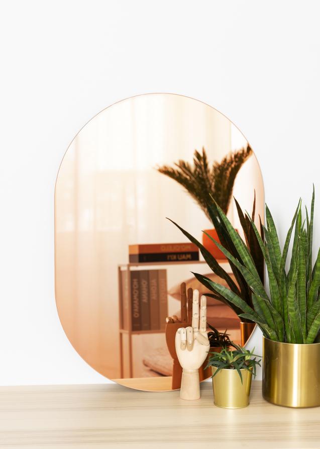 KAILA Spejl Oval Rose Gold 50x70 cm