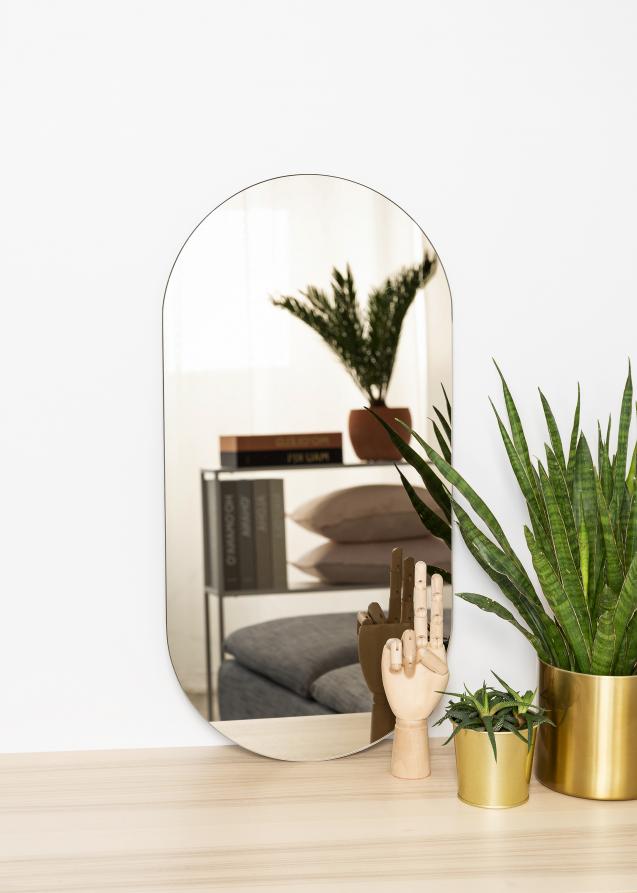 KAILA Spejl Oval Dark Bronze 35x70 cm