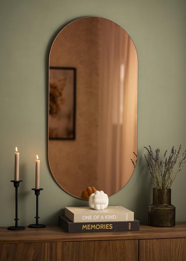 KAILA Spejl Oval Rose Gold 50x100 cm