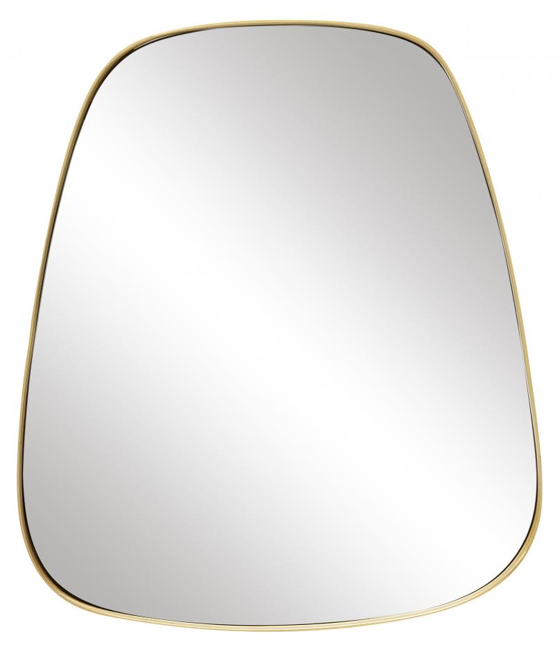 Spejl Trapezium Messing 42x48 cm
