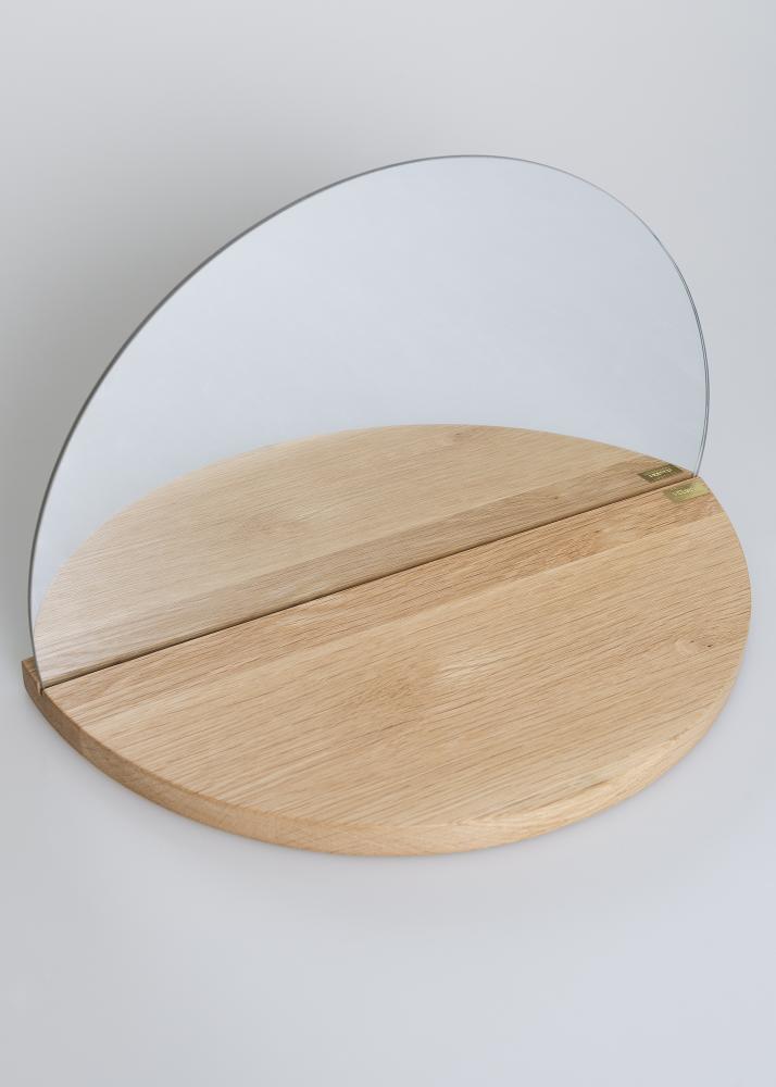 Spejl Half Circle Shelf 25x40 cm