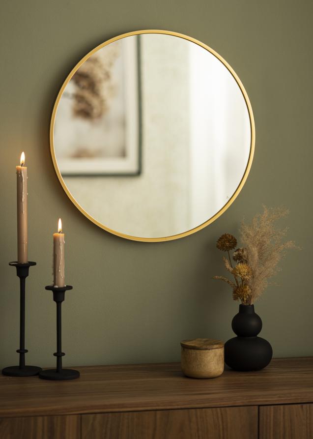 KAILA Round Mirror - Edge Gold 50 cm Ø