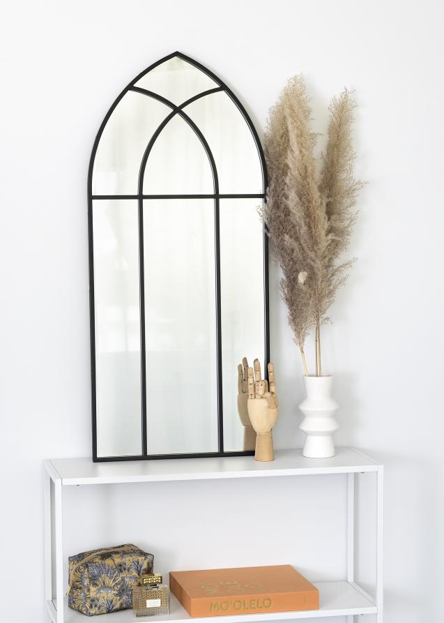 KAILA Spejl Window - Sort 45x100 cm