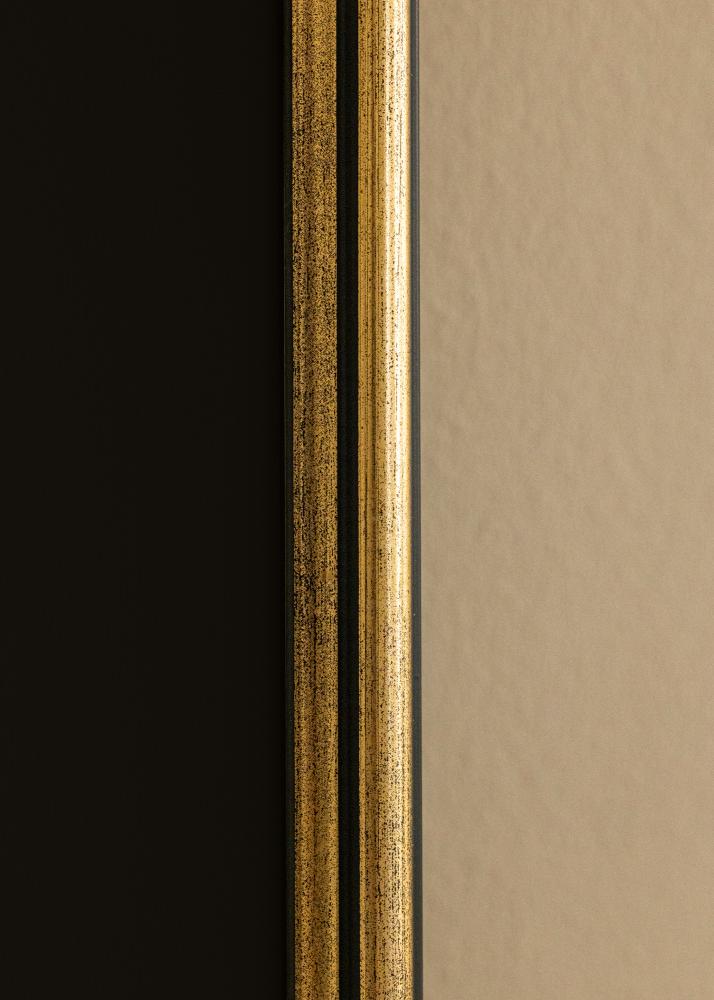 Ramme Horndal Guld 15x20 cm - Passepartout Sort 10x15 cm