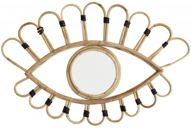Spejl Øje Bambus 51x33 cm