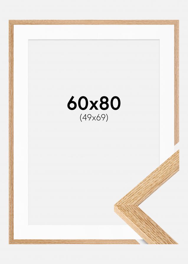 Ramme Selection Eg 60x80 cm - Passepartout Hvid 50x70 cm