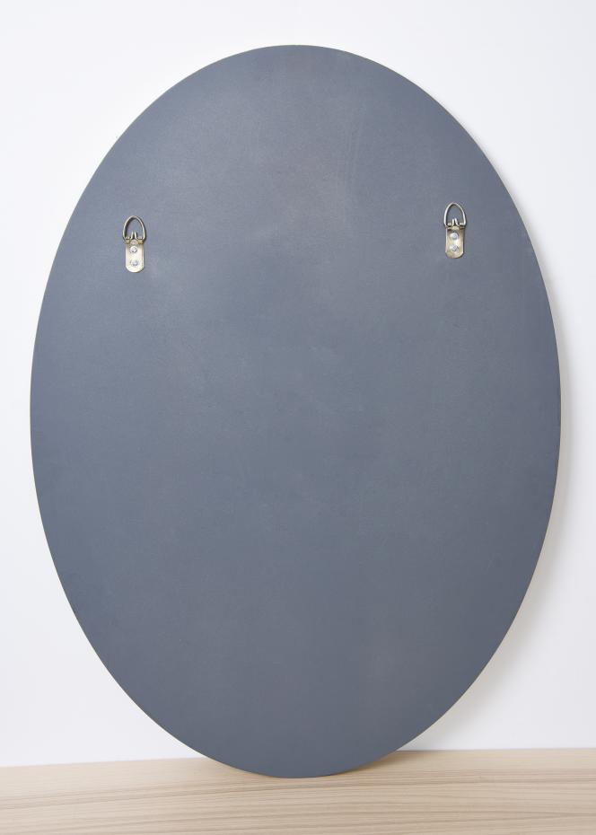 Spejl Oval Beaded Slv 52x72 cm