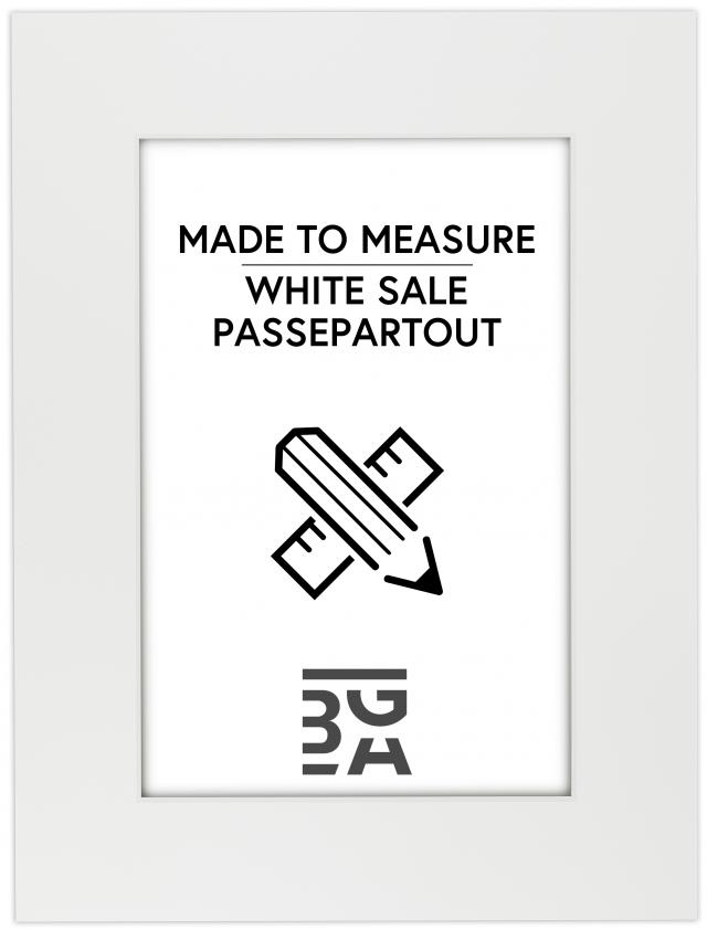 Passepartout White sale - Bestilt efter mål