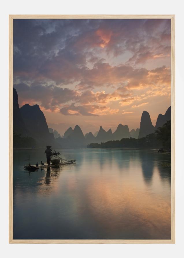 Li River Sunrise Plakat