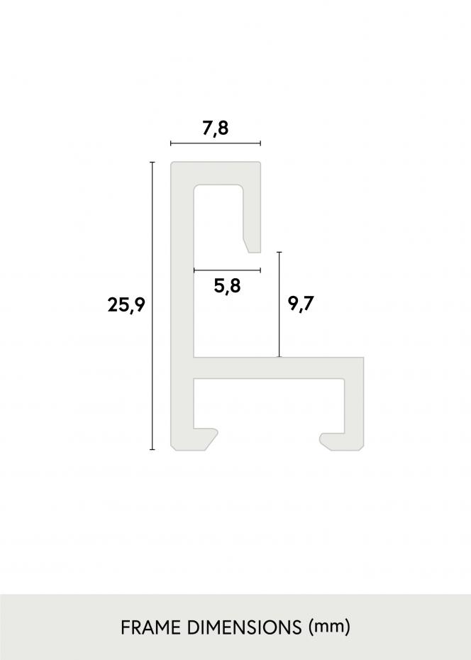 Ramme Nielsen Premium Alpha Blank Sort 84,1x118,9 cm (A0)