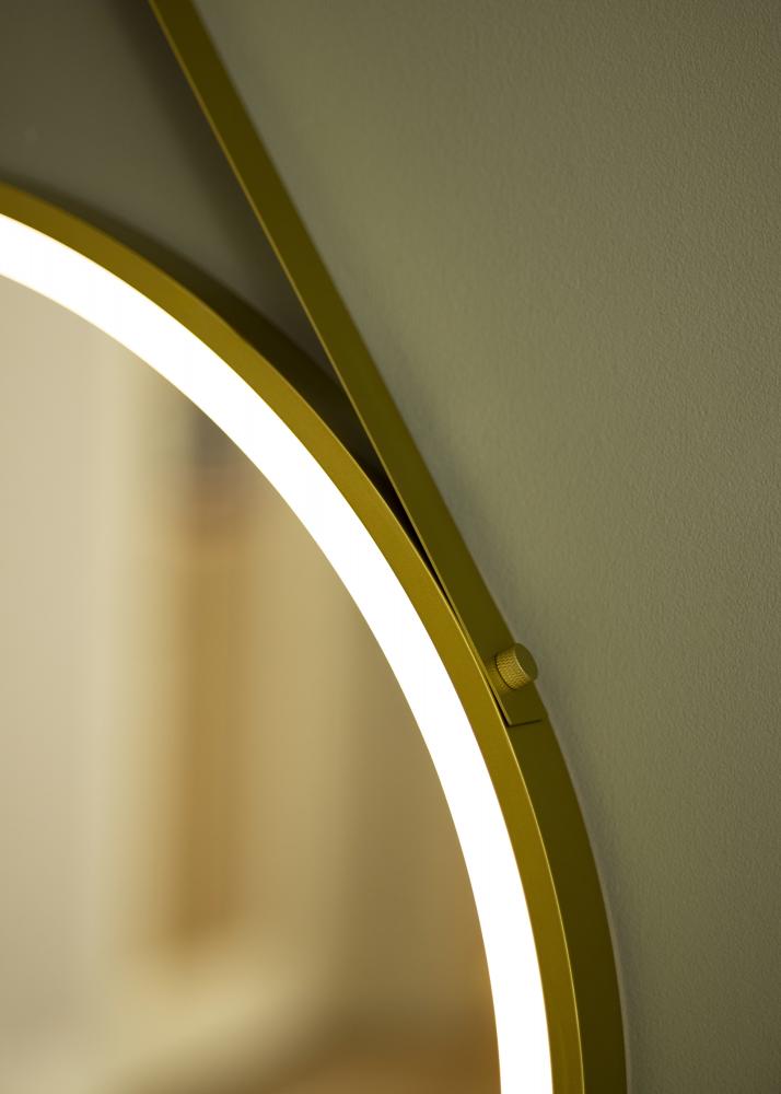 KAILA Spejl Belt LED Guld 60 cm 