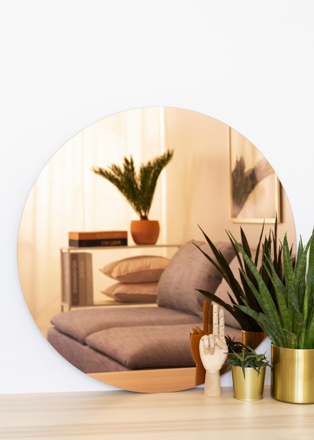 KAILA Rundt Spejl Rose Gold 80 cm Ø