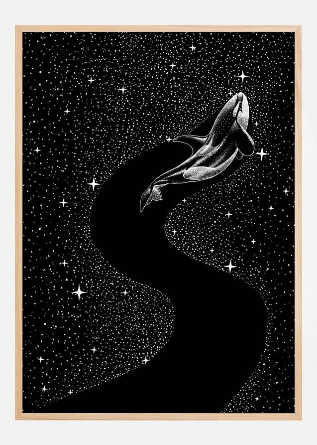 Starry Orca (Black Version) Plakat