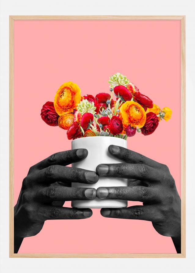 A cup of flowers Plakat