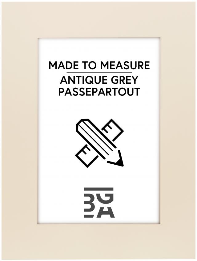 Passepartout Antique grey - Bestilt efter mål