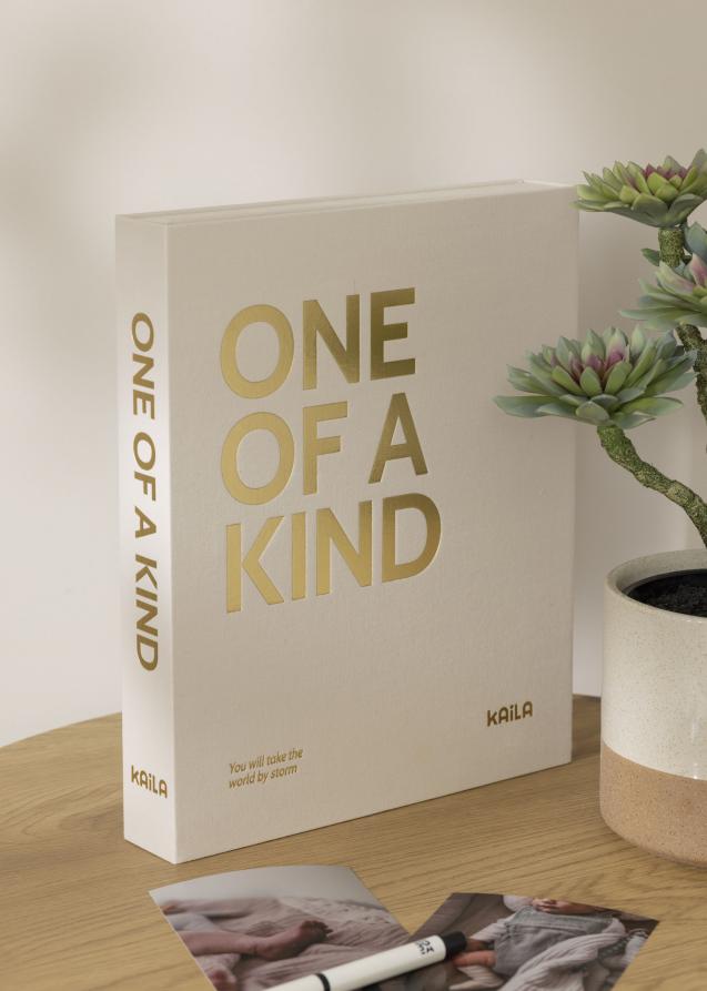 KAILA ONE OF A KIND Creme - Coffee Table Photo Album (60 Sorte Sidere)