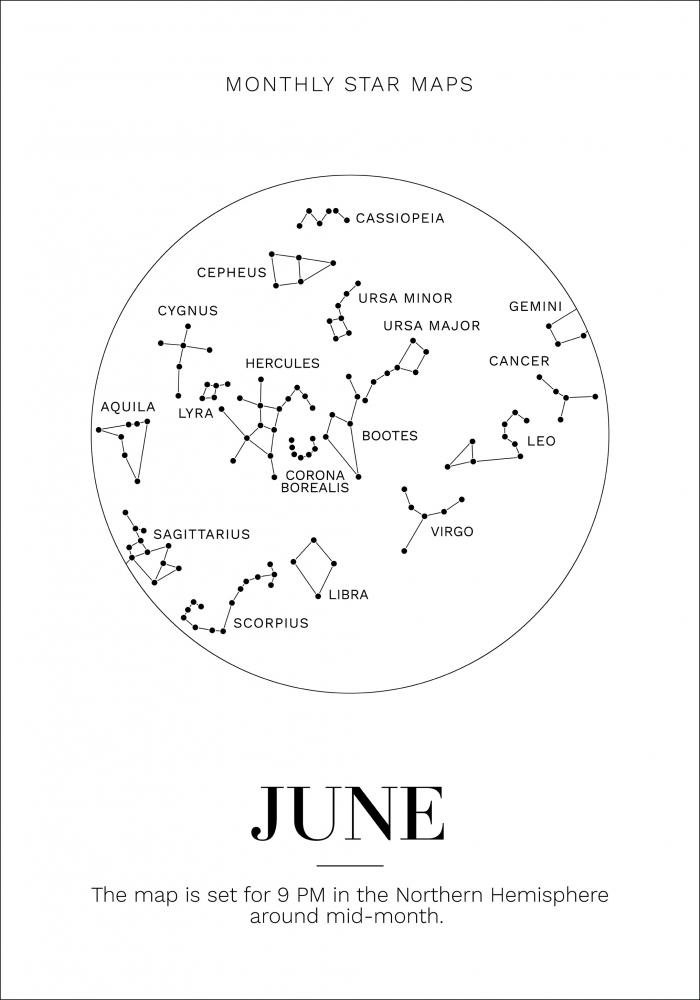 Monthly star June Plakat