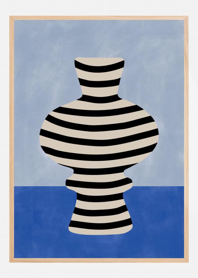 Striped Vase II Plakat