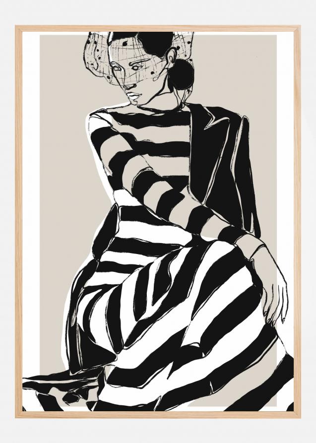 Striped Dress Plakat