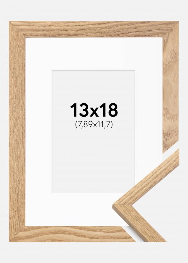 Ramme Trendy Eg 13x18 cm - Passepartout Hvid 3,5x5 inches