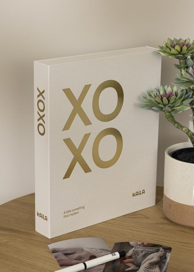 KAILA XOXO Creme - Coffee Table Photo Album (60 Sorte Sider / 30 Blade)
