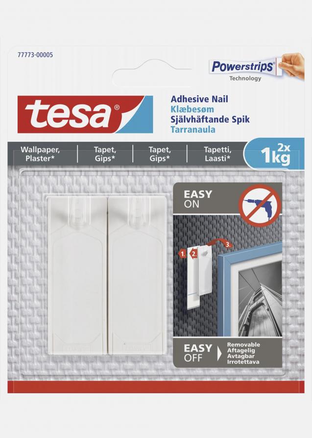 Tesa - Selvhæftende søm til alle vægtyper (max. 2x1kg)