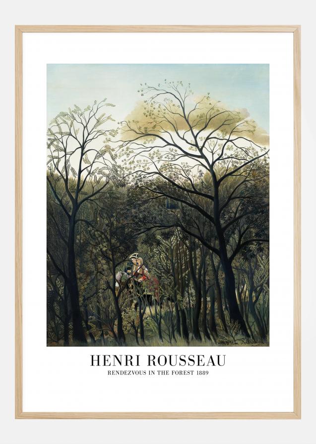 Henri Rousseau - Rendezvous In The Forest Plakat