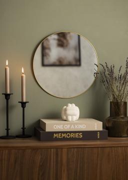 KAILA Round Mirror - Thin Brass 40 cm 