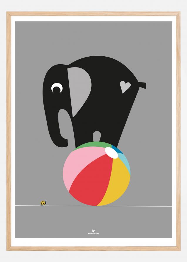 Elephant - Grey Plakat