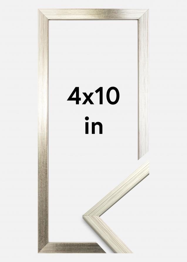 Ramme Edsbyn Akrylglas Sølv 4x10 inches (10,16x25,4 cm)