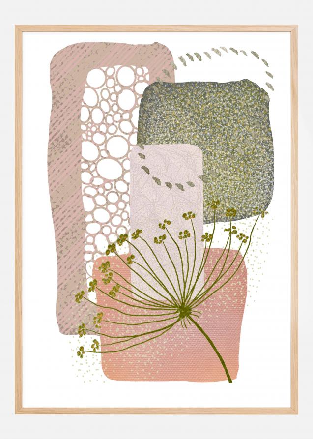Delicate Pink and Green 2 Plakat