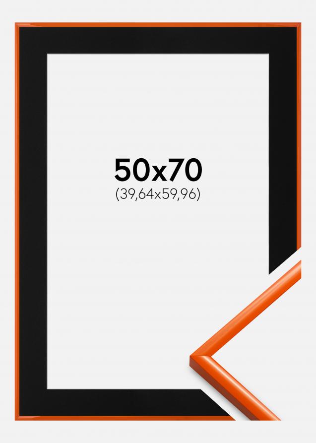Ramme New Lifestyle Orange 50x70 cm - Passepartout Sort 16x24 inches