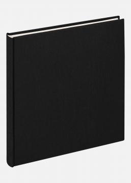 Cloth Album Sort - 22,5x24 cm (40 Hvide sider / 20 ark)