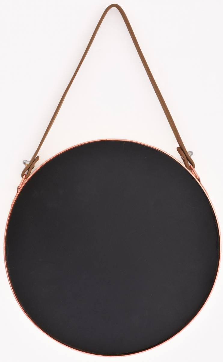 Spejl Rundt Metal Kobber Ø 30 CM