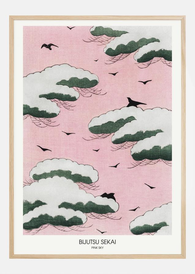 Bijutsu Sekai - Pink Sky Plakat