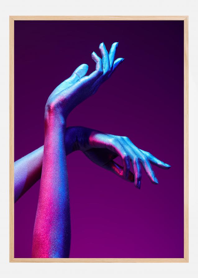 Purple Hands Plakat